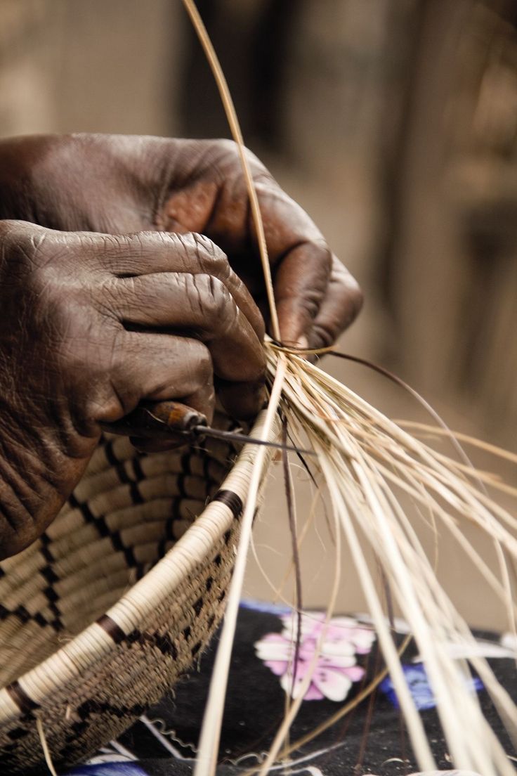 Botswana basket weaving